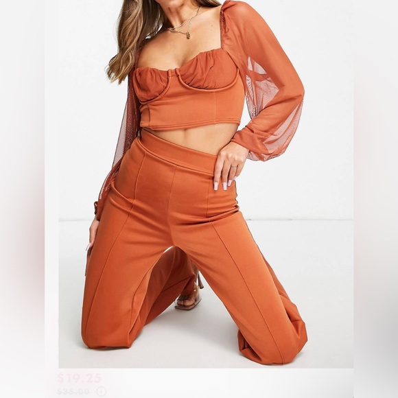 FASHIONKILLA Corset Top and Pants - Matching Set - Picture 4 of 7